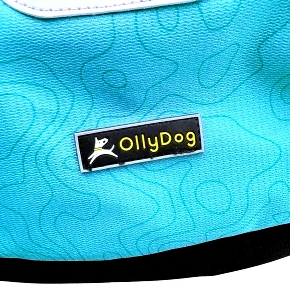 OllyDog Rover Dog Hiking Saddle Backpack Medium Blue Lightweight Adventure Pack